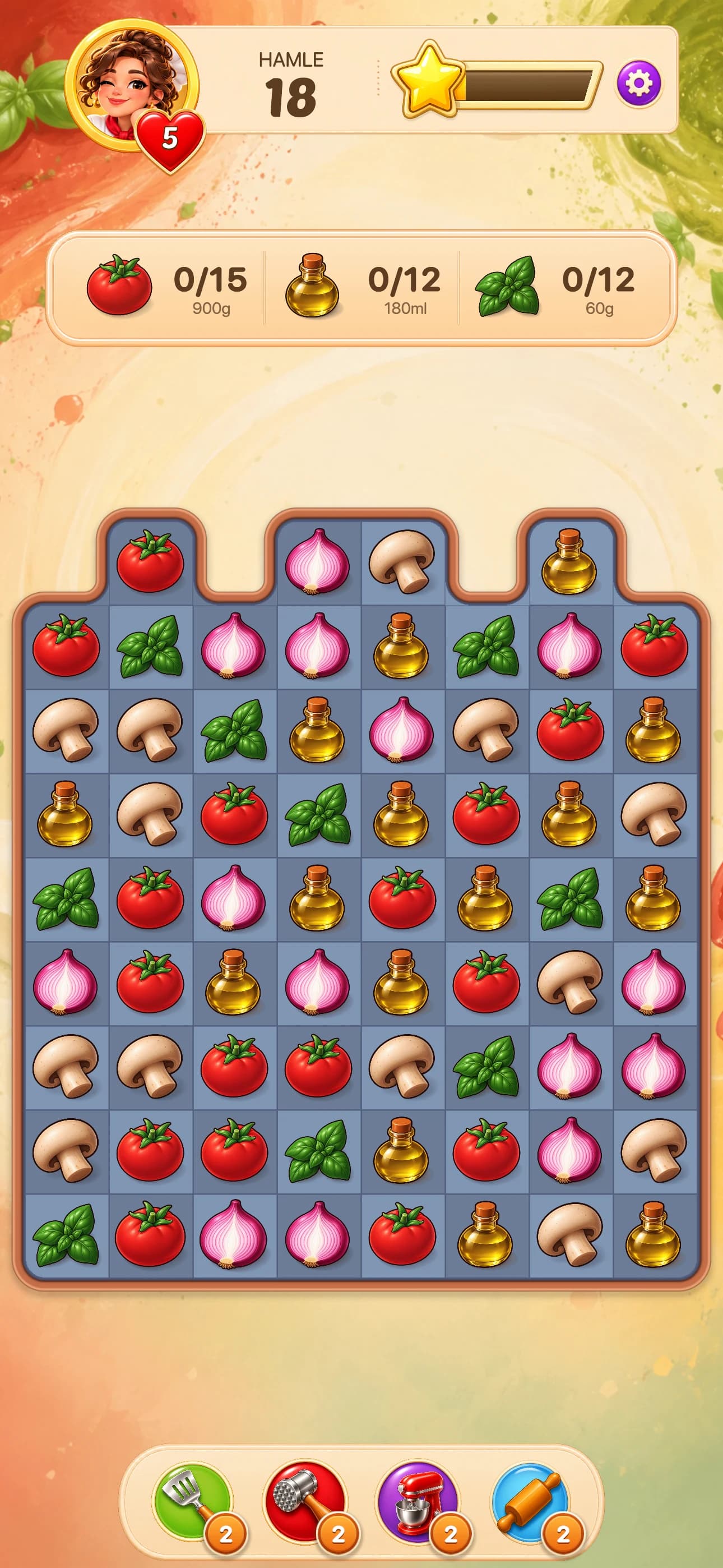 Flavor Quest — Malzemeleri eşleştir