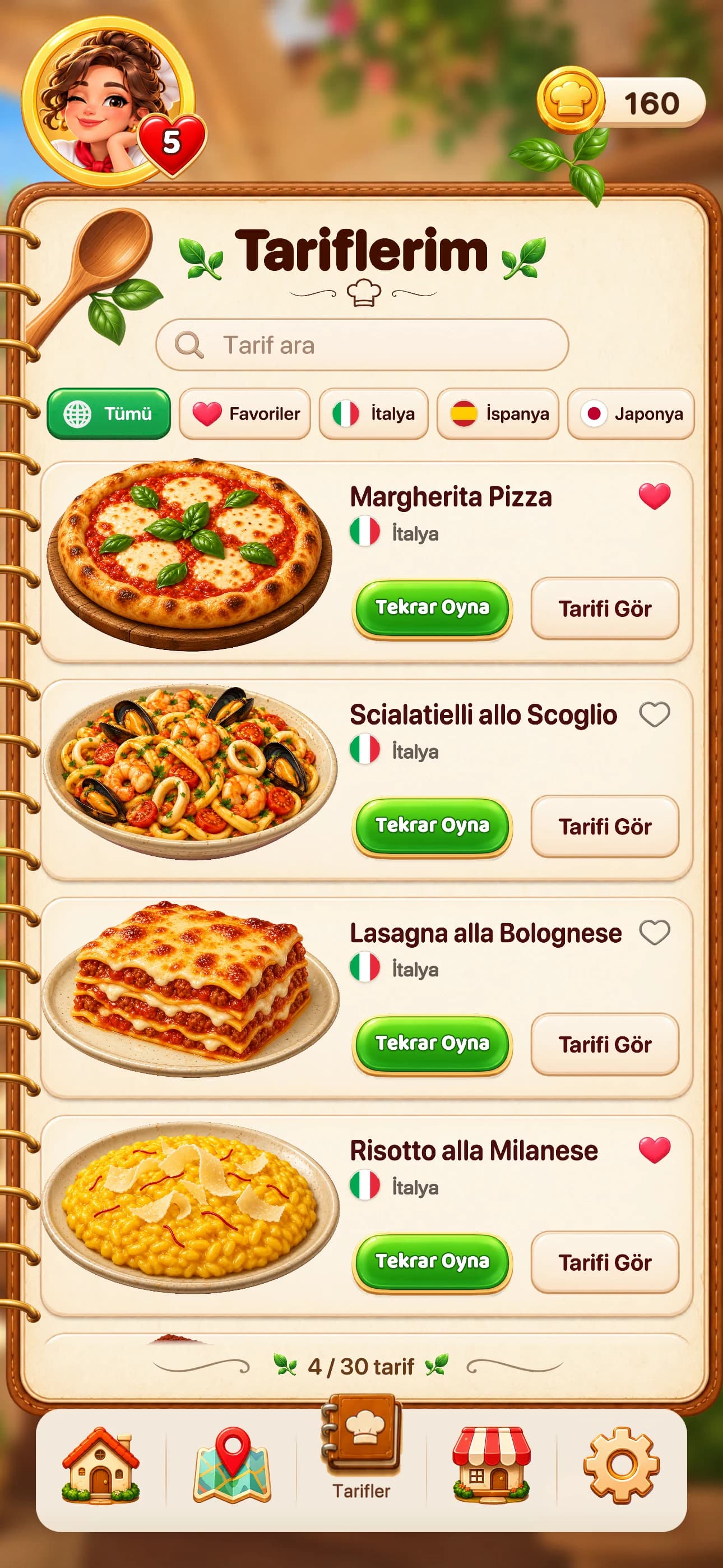 Flavor Quest — Tarif defterin