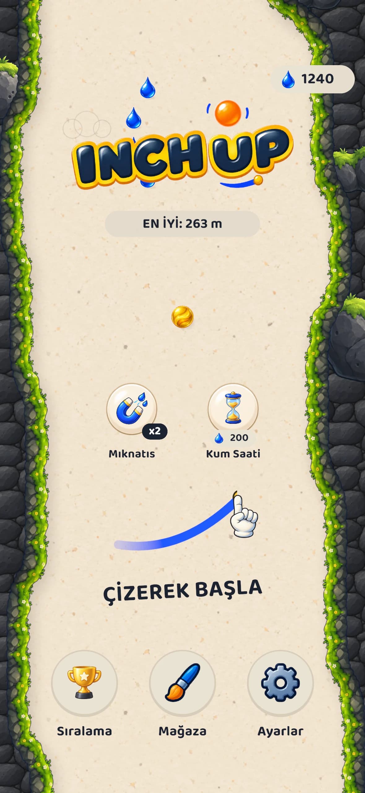 Inch Up — Draw to start