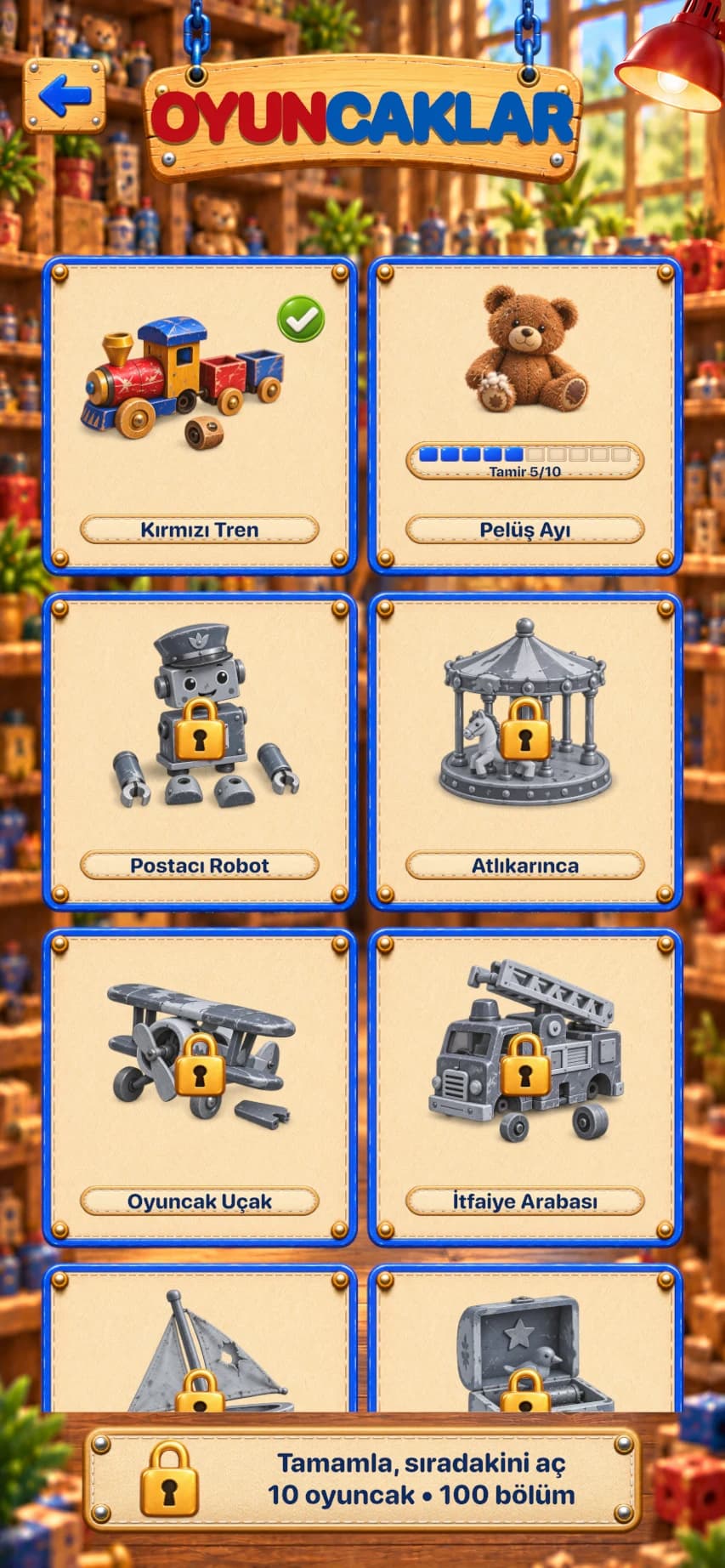 Toy Workshop — Unlock new toys