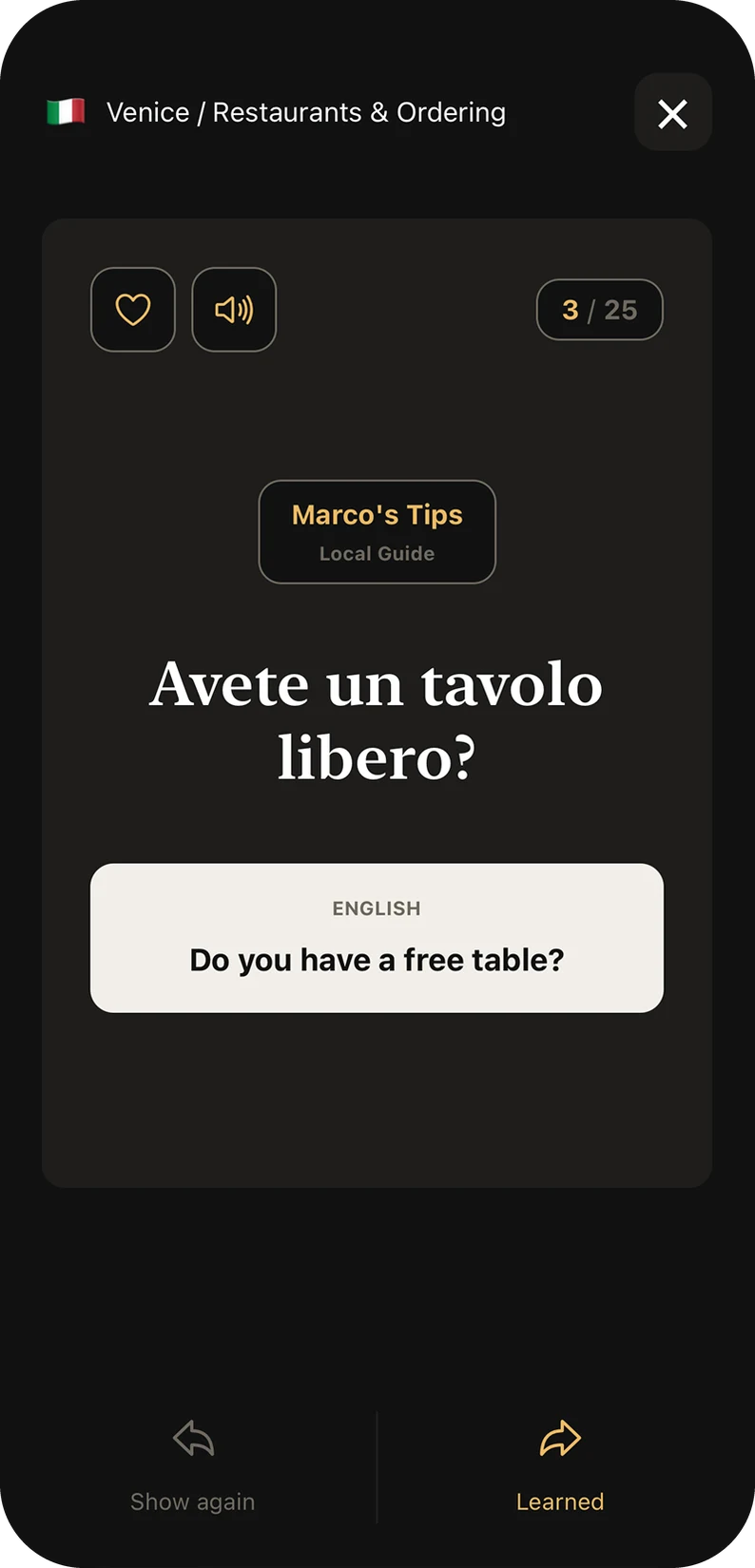 WaySay — Speak like a local